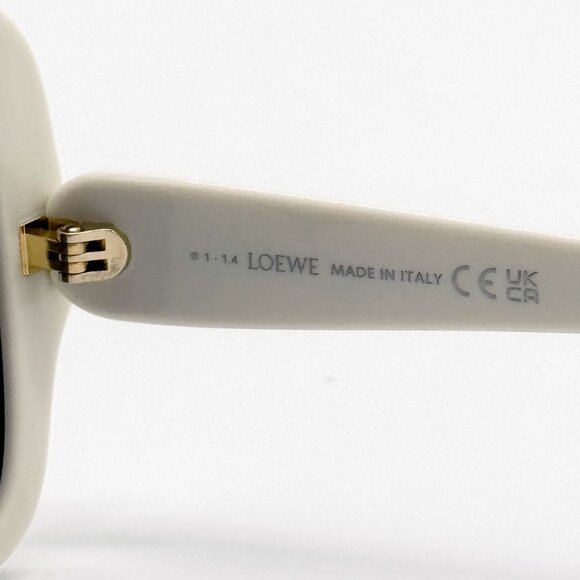 NEW LW40134U 25A, LOEWE SUNGLASSES SQUARE OVERSIZED WHITE LOEWE EYEWEAR